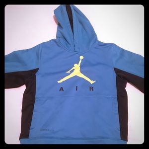 Blue and black air Jordan hoodie
